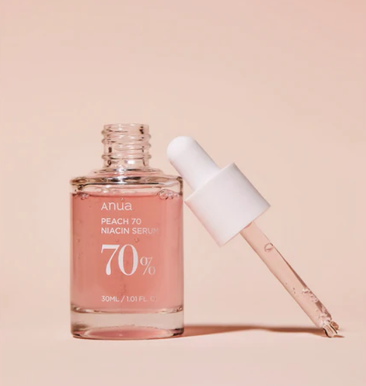 Сироватка для сяючої шкіри Anua Peach 70% Niacin Сироватка з персиком для гладкої та сяйної шкіри Anua Peach 70% Niacin Serum
