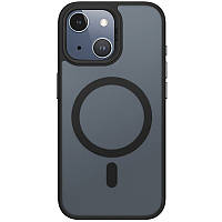 TPU+PC чохол Blueo Skin Friendly Frosted with MagSafe для Apple iPhone 14 / 13 (6.1") Чорний