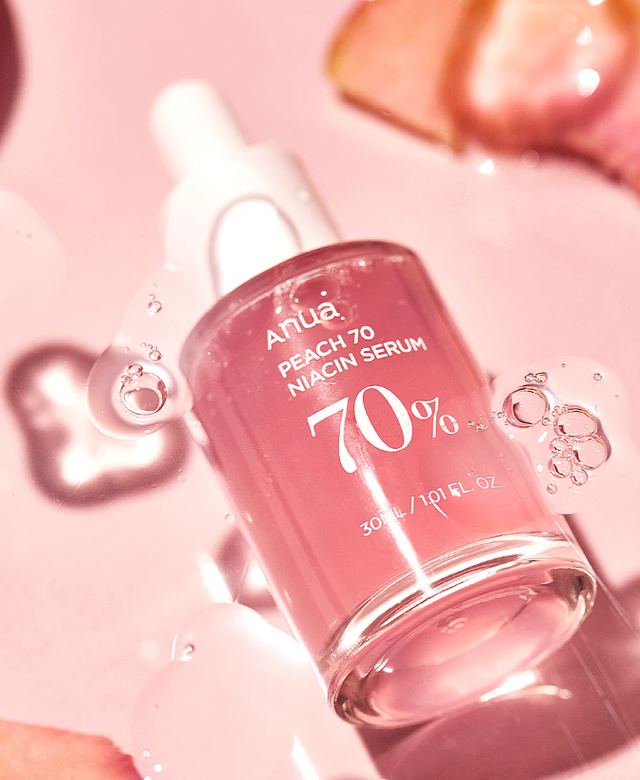 Сироватка для сяючої шкіри Anua Peach 70% Niacin Сироватка з персиком для гладкої та сяйної шкіри Anua Peach 70% Niacin Serum
