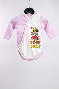 Боді дитячий з довгим рукавом для дівчинки Поночка інтерлок