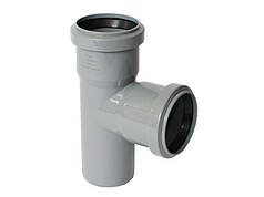 Тройник  Ø 40/40/90° для внутрішньої каналізації Aquer