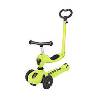 Самокат трансформер. Дитячий біговел трансформер 3 в 1 A1 Scooter Зелений, фото 11