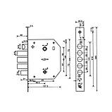 ЗАМОК ДЛЯ ВХІДНИХ ДВЕРЕЙ СУВАЛЬДНИЙ HR-06S RIGHT ПРАВИЙ, фото 5