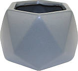 Кашпо керамічний "Led Geo" 15х15х9см,мікс,без піддона №A040030(36), фото 2