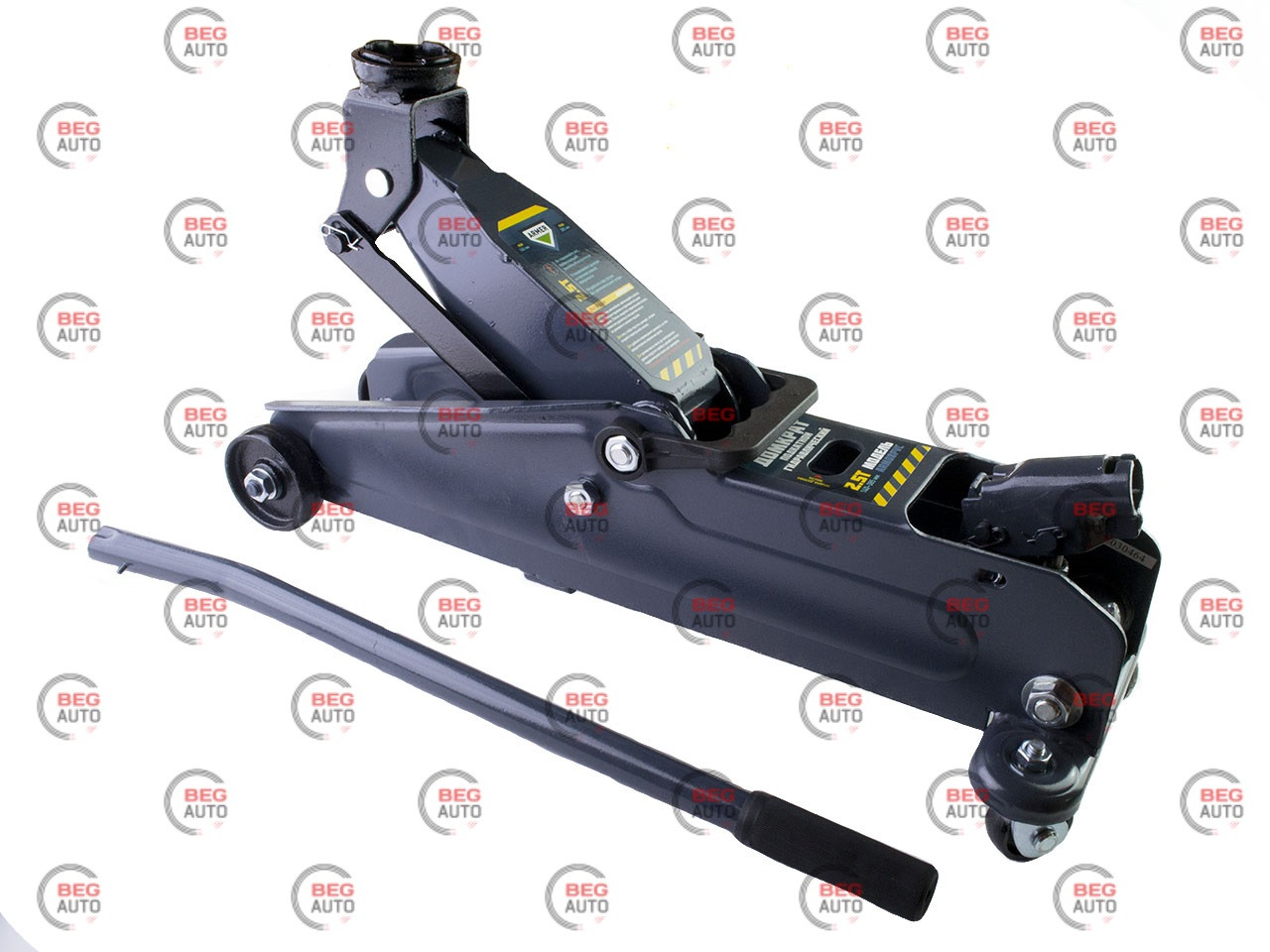 Домкрат гідравлічний підкатний 2,5т 140-385мм 12кг (футляр) (Armer)