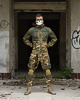 Тактичний костюм гірка з наколінниками мультікам військова форма multicam літо ріп-стоп