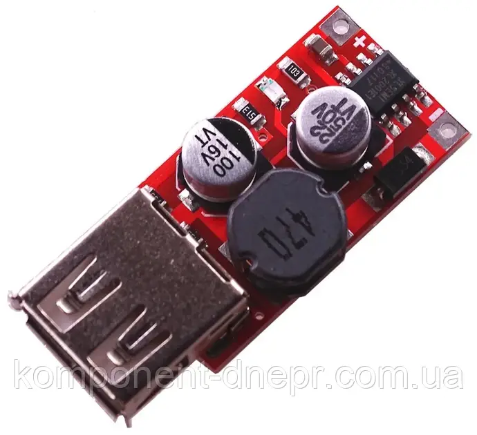 Понижувальний DC-DC 5V з USB 2.0 виходом
