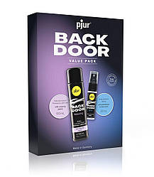 Подарунковий набор pjur BACK DOOR Value Pack: силіконова змазка 100 мл та розслаблювальний спрей 20