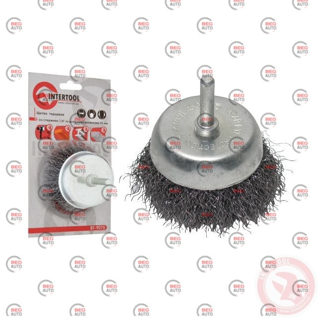 Щітка чашкова "дриль" кручений дріт 50мм (Intertool)