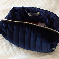Оксамитова косметичка ORGANIZE 24x13x13 см (синій)