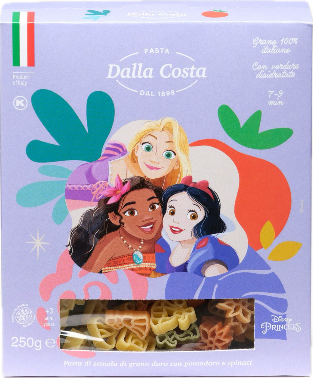 Макарони DALLA COSTA Disney Princess 250г 15шт/ящ