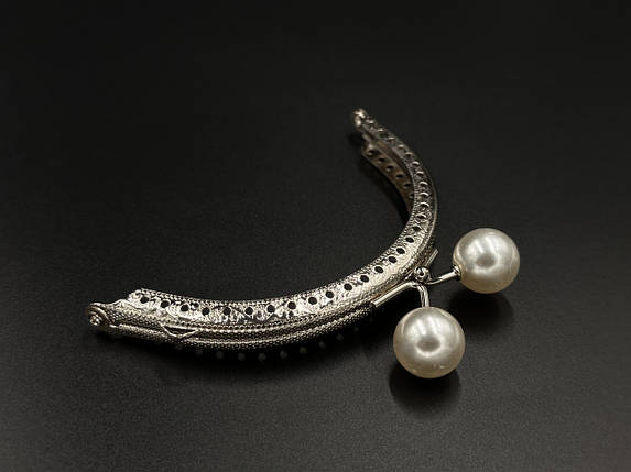 Фермуар. Колір "срібло". 10,5 см, фото 1