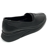 Жіночі шкіряні туфлі низькі чорного кольору  AllShoes 2352SIYAN розмір 36, фото 7