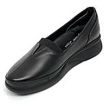 Жіночі шкіряні туфлі низькі чорного кольору  AllShoes 2352SIYAN розмір 36, фото 8