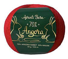 Avanti Yarn ANGORA 70 (Аванті Ярн Ангора 70) № 914 червоний (Пряжа ангора, нитки для в'язання)