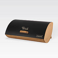 Хлібниця (Д)36,5*(Ш)25 (В)13,3cм металева з пудровим покриттям чорна Maestro