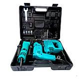 Набір електроінструментів універсальний 3в1 ударна Дриль Болгарка Лобзик у валізі для дому та дачі, фото 10