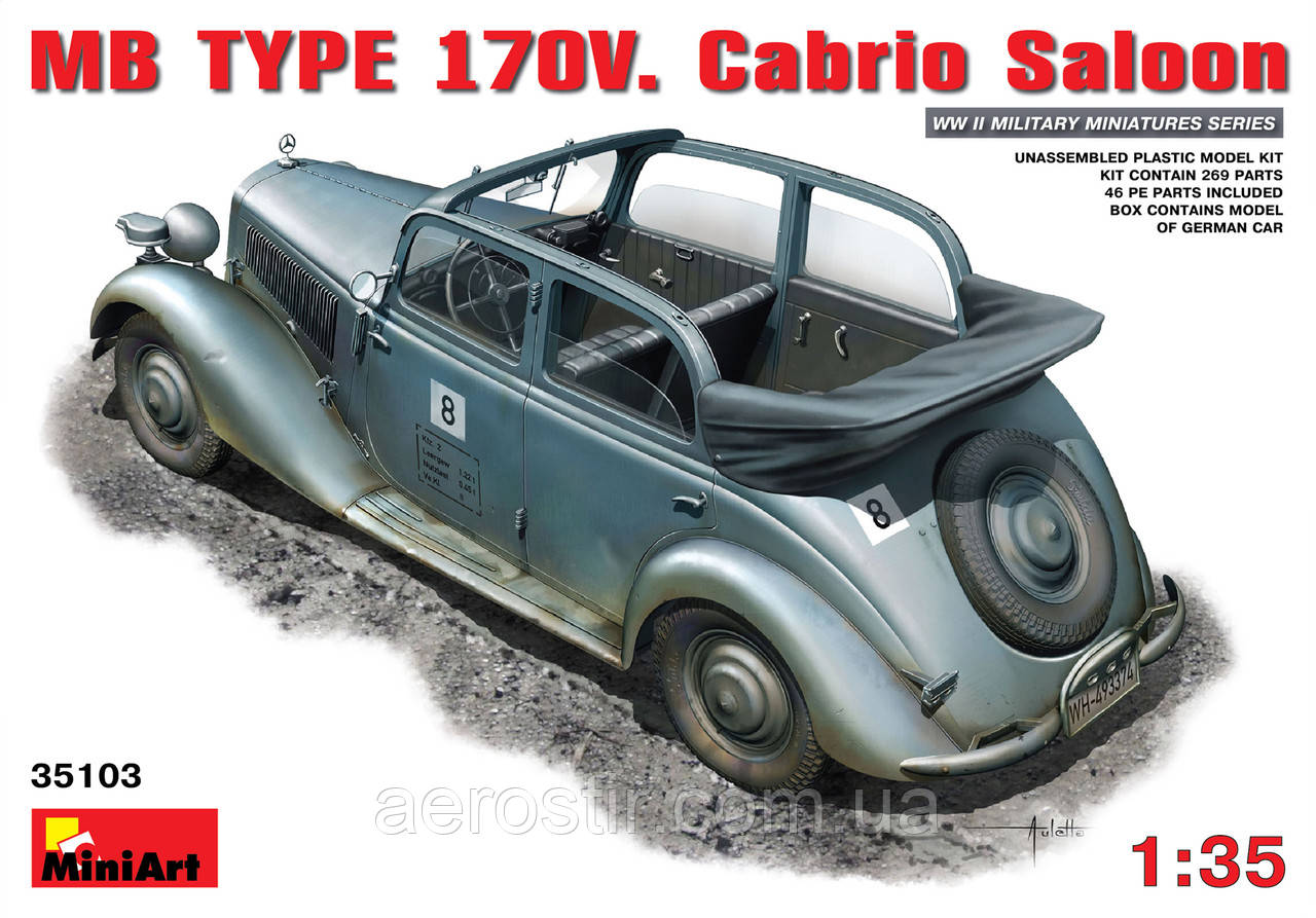MB Type 170V Cabrio Saloon 1/35 MiniART 35103