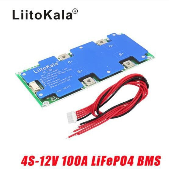 Контролер BMS LiitoKala 4S 100A 12V PCM/PCB  LiFePO4