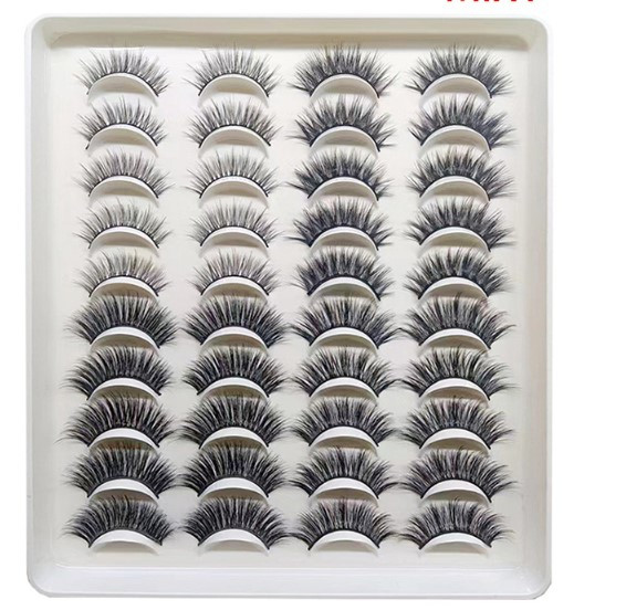 Накладні вії з ефектом 3D-нарощування 20 пар Eyelashes Mixed-1 + клей у подарунок