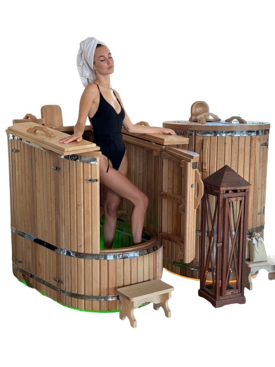 Фітобочка з парогенератором 1.5х0.8х1.2м від виробника Thermowood Production