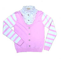 Кофта-обманка для девочки Many Many 13139 122 розовый