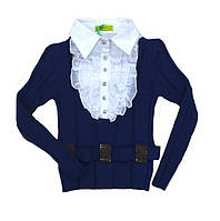 Кофта-обманка для девочки Xiong 612558 128 темно-синий