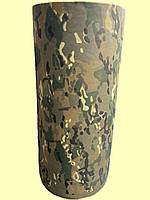 Тканина для маскувальних сіток осіння "Мультикам коричневий із зеленим". Рулон Спанбонд 250м