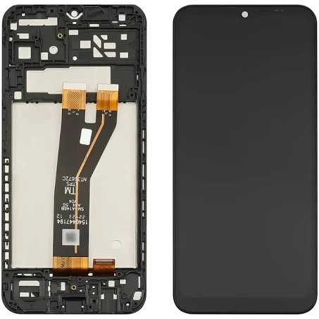 Дисплей Samsung SM-A145F Galaxy A14 4G 2023 з сенсорним склом в рамці (Чорний) Service Original (широкий конектор)