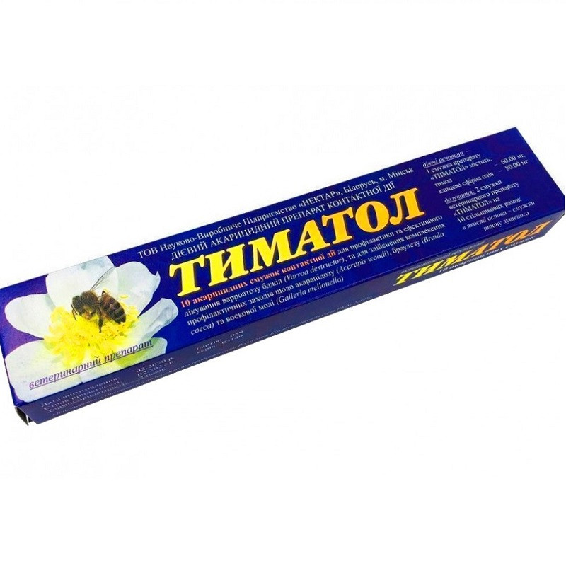 Смужки для бджіл Тіматол від варроатозу No10 НВП "Нектар", фото 1