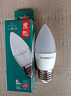 LED лампа Titanum C37 6Вт Е27 4100к