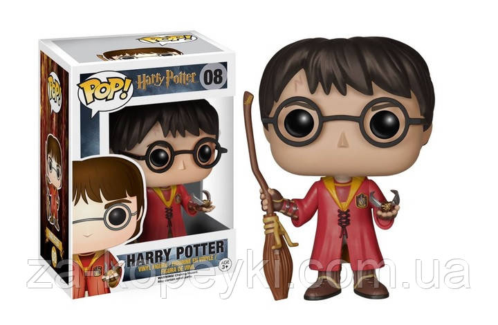 Колекційна фігурка Funko POP Harry Potter Гаррі Поттер з мітлою №08