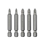 Комплект насадок викруткових PH1, PH2, PZ1, PZ2 1/4 "* 50мм, ACR, S2, уп. 5од., STORM INTERTOOL VT-0205, фото 3