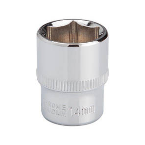 Головка шестигранна 1/4", 14 мм, Cr-V STORM INTERTOOL ET-0444 ptor, фото 3