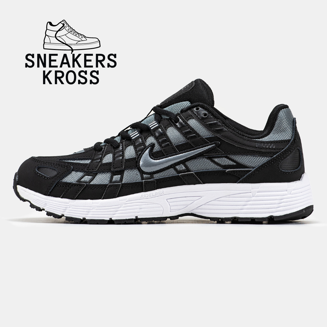 Мужские кроссовки Nike P-6000 Black Grey, Кроссовки Найк Р-6000 Черные ...