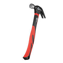 Молоток столярний 450 г.ручка з фібергласу INTERTOOL HT-0223 ptor, фото 4