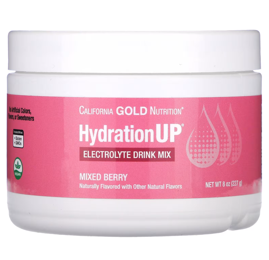 Електроліти ягідне асорті HydrationUP California Gold Nutrition 227 г