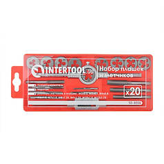 Набір плашок M3-M12 і мітчиків M3-M12, 20 од. INTERTOOL SD-8020 ptor