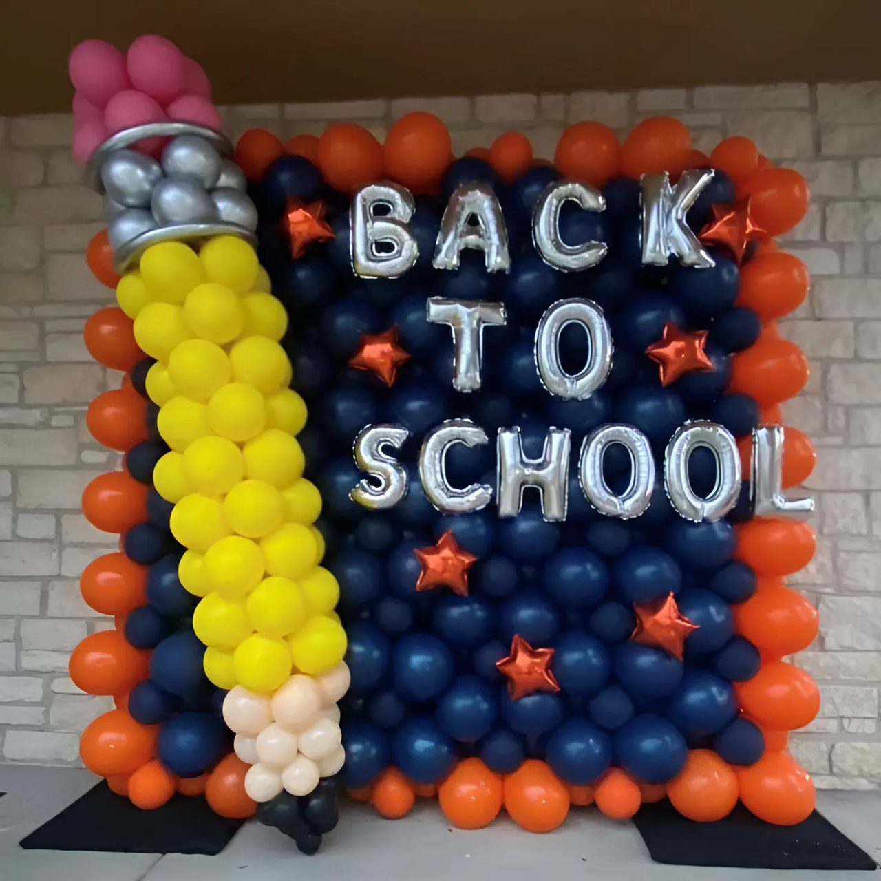 Стіна з кульок | Back to school ( 370 кульок)