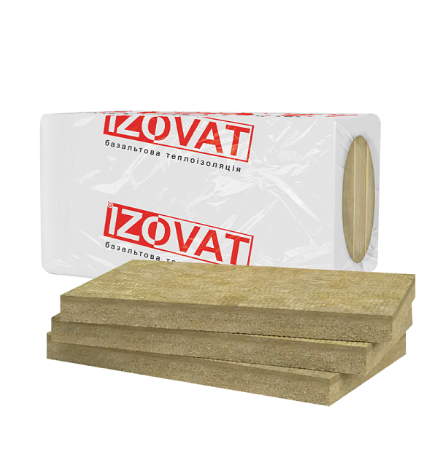 Утеплювач базальтовий з мінеральної вати Izovat 100 - 200 мм, фото 1