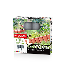 Декоративний парканчик GardenPlast Palgarden, 2,5 м, Антрацит (Польща), фото 5