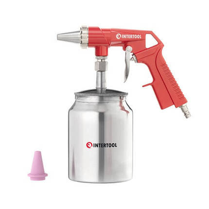 Пістолет піскоструйний пневматичний з металевим INTERTOOL PT-0707 ptor, фото 1