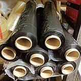 Стрейч чорного кольору 20мкм*500мм 2,2кг (2,0кг нетто) Стретч плівка пакувальна технічна ручна первинна сировина, фото 5