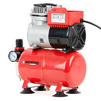 Компресор безмасляний 3 л, 0,3 кВт, 220 В, 3,2атм, 45л / хв INTERTOOL PT-0001 ptor, фото 3