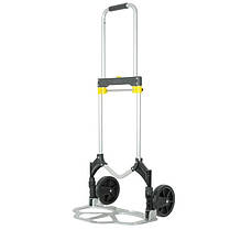 Візок ручний складаний до 80 кг, 450*485*1090, колеса 170 мм, (алюмінієвий) INTERTOOL LT-9010 ptor, фото 5