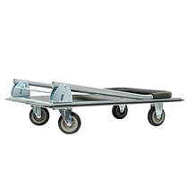 Візок ручний чотирьох колісний до 150 кг, 740 * 480 * 830, колеса 100 мм INTERTOOL LT-9053 ptor, фото 4