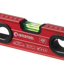 Рівень з поворотною капсулою 600 мм, 3 капсули INTERTOOL MT-1266 ptor, фото 6