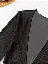 Накидка на купальник(БЕЗ КУПАЛЬНИКА) Fuba 089 Арника  черный (В НАЛИЧИИ 44 46 48 50 52 УКР р-ры), фото 3