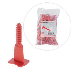 Система вирівнювання плитки гвинтова, гвинт 100 шт INTERTOOL KT-4955 ptor