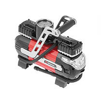 Компресор автомобільний 12В. Два циліндра 30 мм INTERTOOL AC-0003 ptor, фото 2